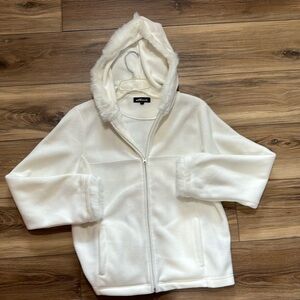 Effeci White Hooded jacket, size L
